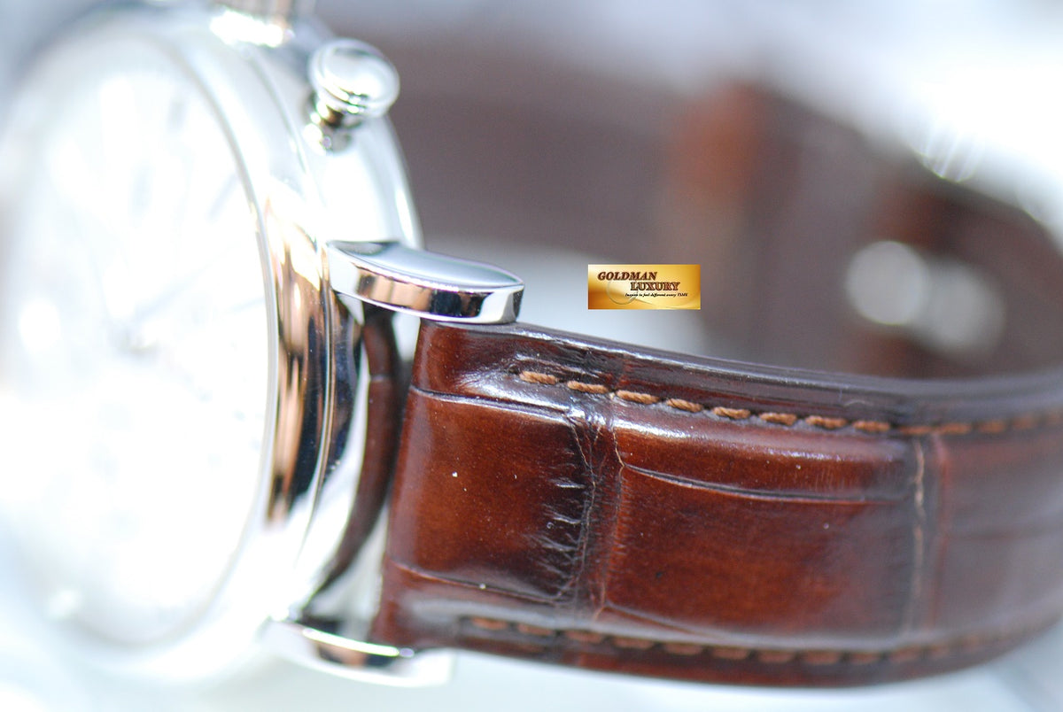 [SOLD] IWC PORTOFINO CHRONOGRAPH 41mm DAY-DATE AUTOMATIC SILVER IW3910-07 (MINT)