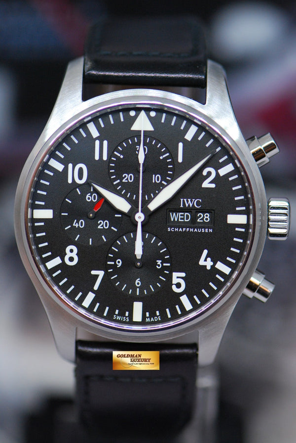 [SOLD] IWC PILOT DAY-DATE CHRONOGRAPH 42mm BLACK IW3777-09 (MINT)
