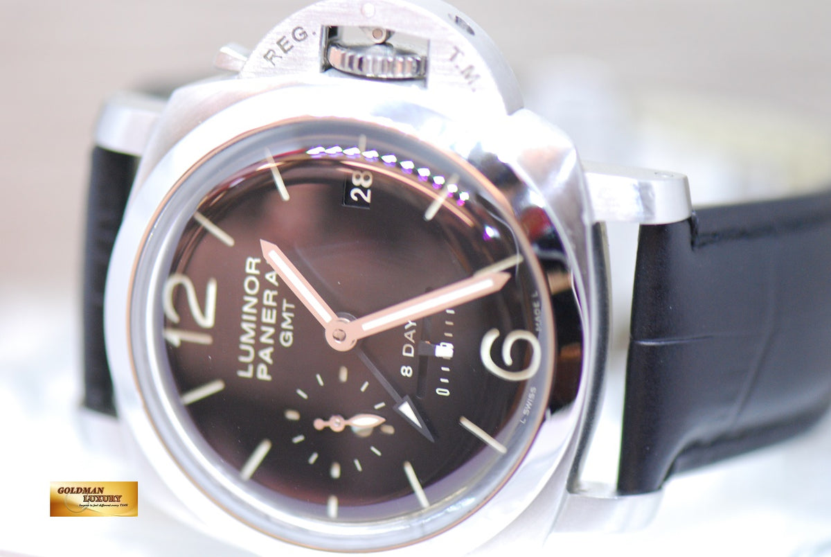 [SOLD] PANERAI LUMINOR GMT 1950 8 DAYS POWER RESERVE MANUAL PAM 233 (NEAR MINT)