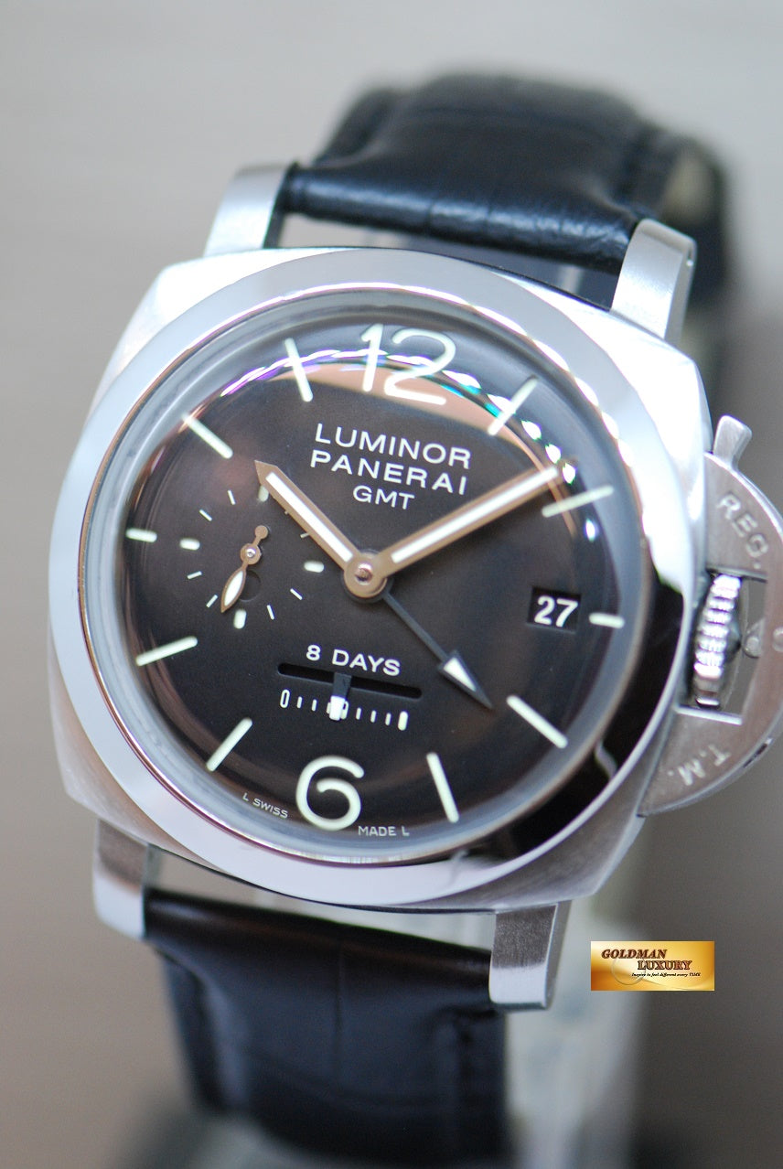[SOLD] PANERAI LUMINOR GMT 1950 8 DAYS POWER RESERVE MANUAL PAM 233 (NEAR MINT)