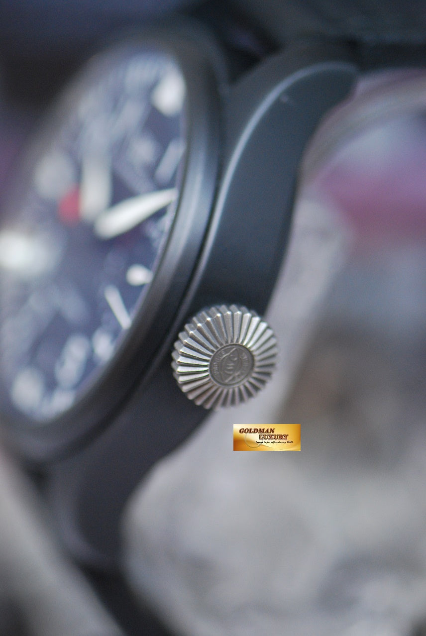 [SOLD] IWC BIG PILOT TOP GUN 47mm 7 DAYS POWER RESERVE BLACK CERAMIC AUTOMATIC IW5019-01 (NEAR MINT)