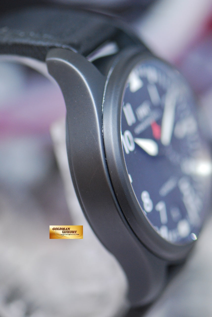 [SOLD] IWC BIG PILOT TOP GUN 47mm 7 DAYS POWER RESERVE BLACK CERAMIC AUTOMATIC IW5019-01 (NEAR MINT)
