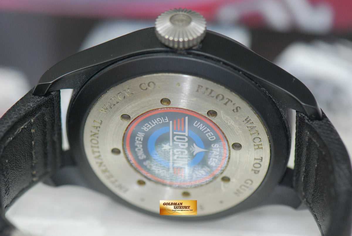 [SOLD] IWC BIG PILOT TOP GUN 47mm 7 DAYS POWER RESERVE BLACK CERAMIC AUTOMATIC IW5019-01 (NEAR MINT)