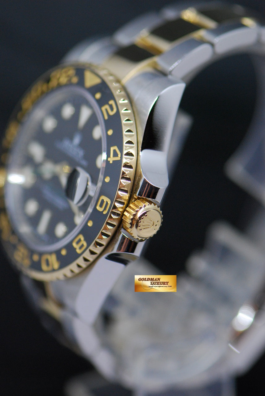 [SOLD] ROLEX OYSTER GMT-MASTER II HALF-GOLD CERAMIC BEZEL AUTOMATIC 116713LN (MINT)