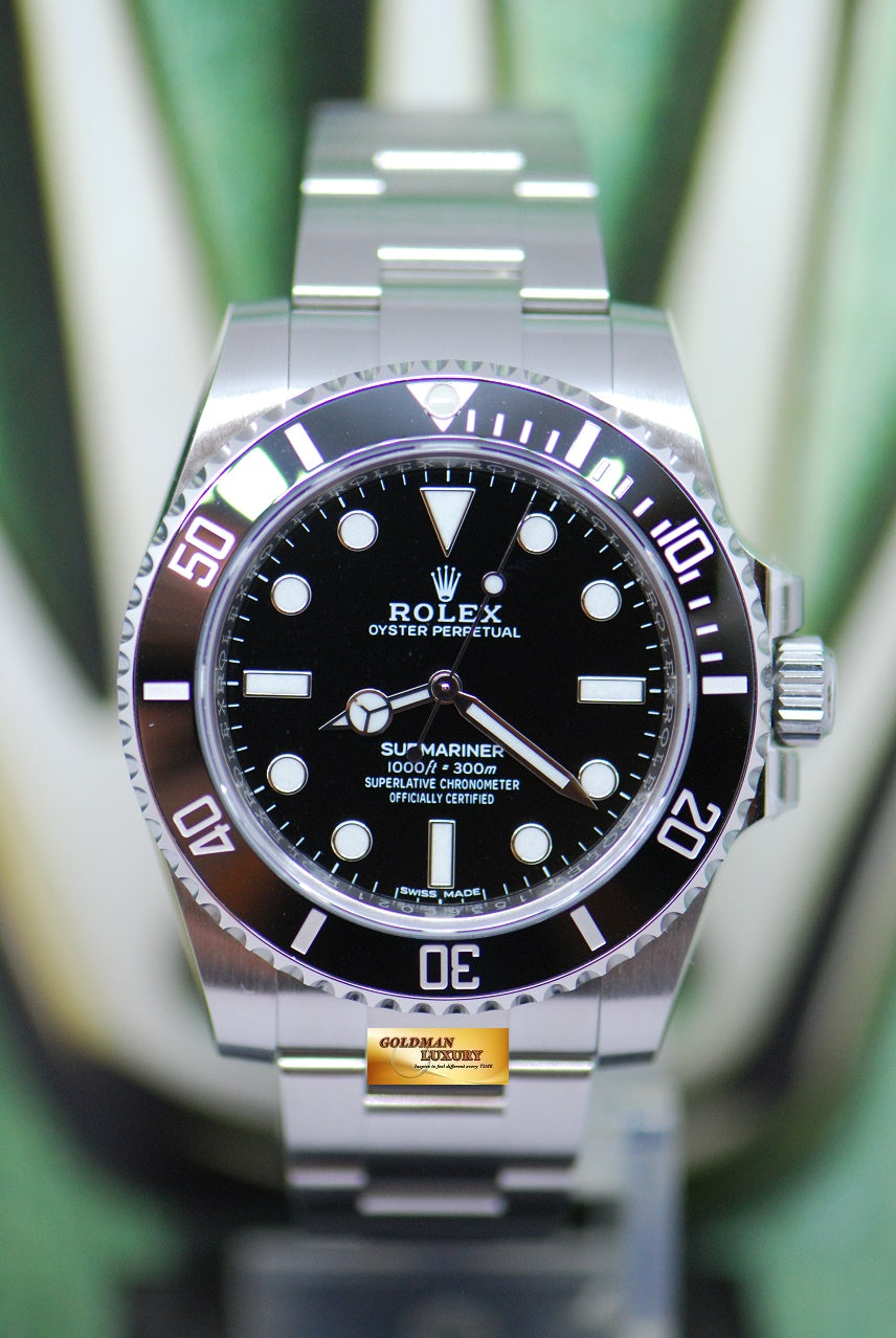 [SOLD] ROLEX OYSTER PERPETUAL SUBMARINER NO-DATE CERAMIC BEZEL 114060 (BNIB)