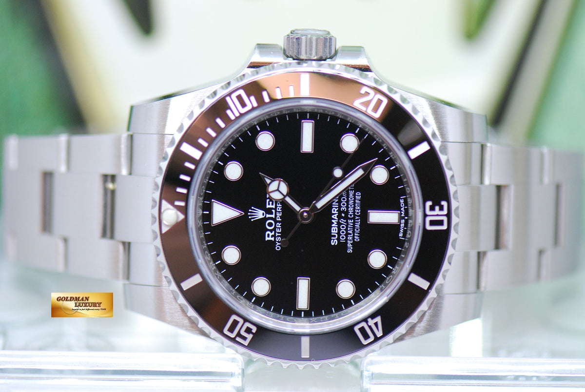 [SOLD] ROLEX OYSTER PERPETUAL SUBMARINER NO-DATE CERAMIC BEZEL 114060 (BNIB)