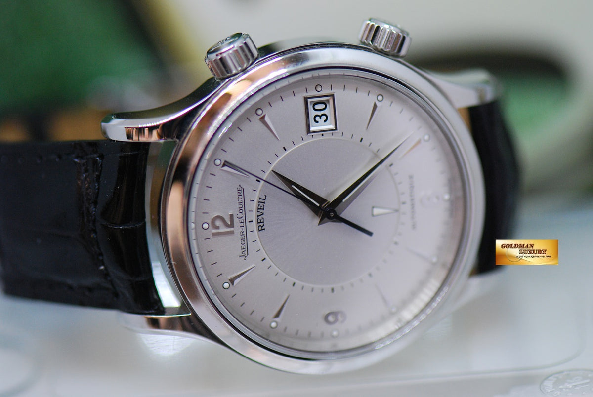 [SOLD] JLC MASTER CONTROL REVEIL ALARM 38mm STAINLESS STEEL AUTOMATIC 141.8.97 (NEAR MINT)