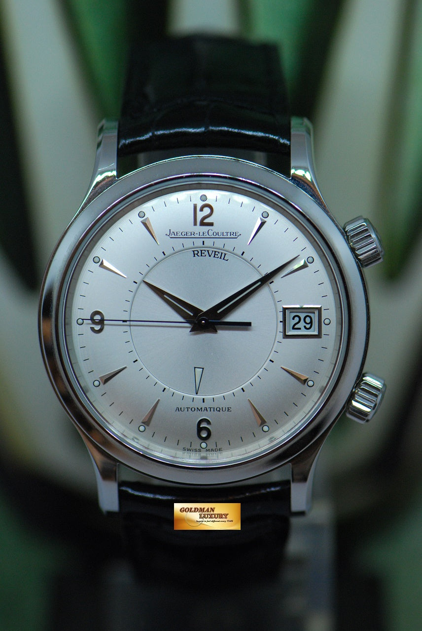 [SOLD] JLC MASTER CONTROL REVEIL ALARM 38mm STAINLESS STEEL AUTOMATIC 141.8.97 (NEAR MINT)