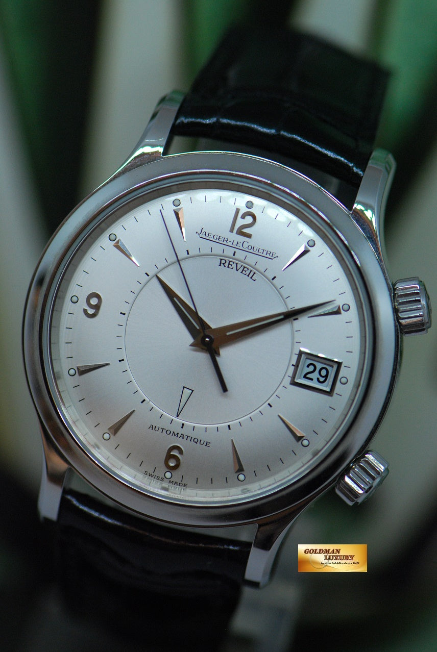[SOLD] JLC MASTER CONTROL REVEIL ALARM 38mm STAINLESS STEEL AUTOMATIC 141.8.97 (NEAR MINT)
