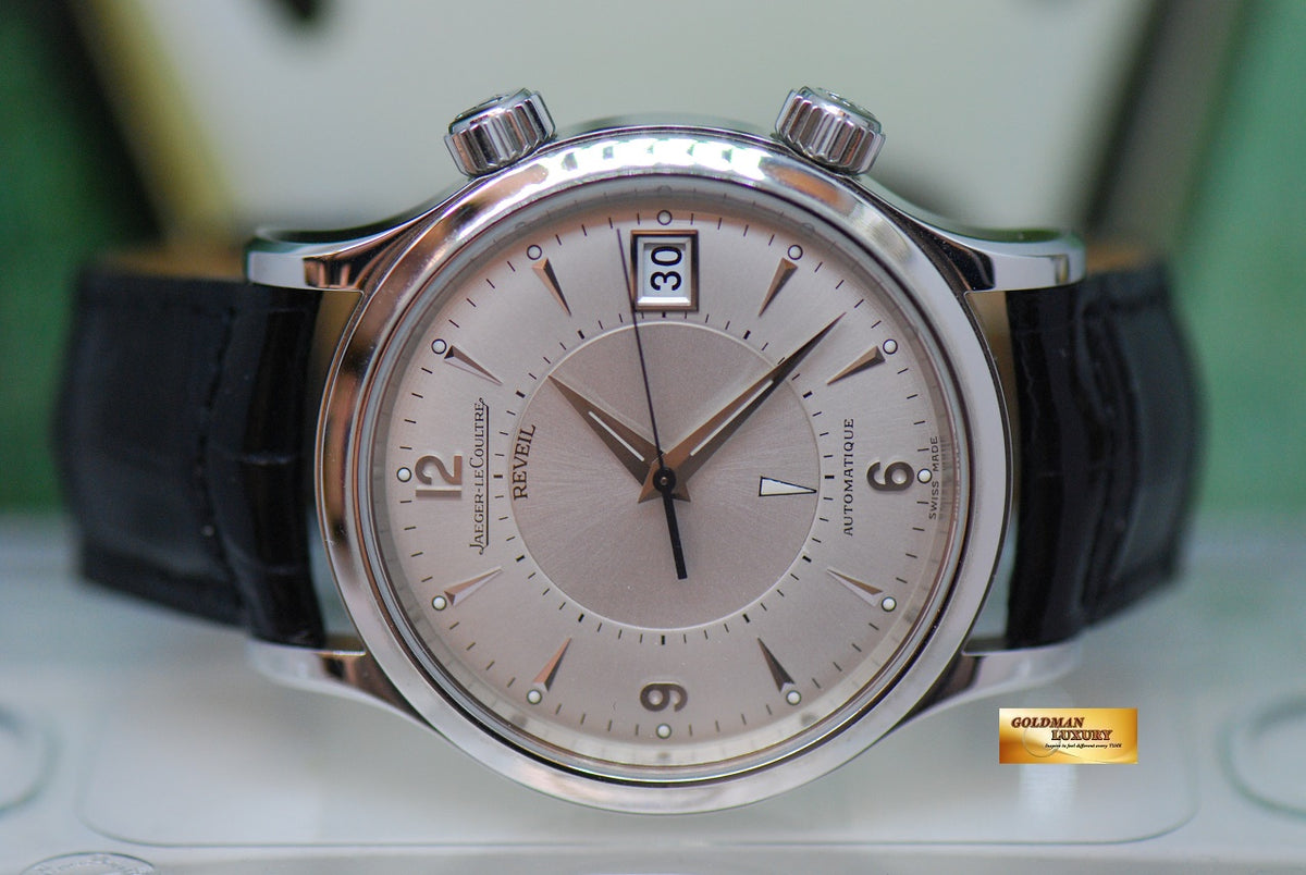 [SOLD] JLC MASTER CONTROL REVEIL ALARM 38mm STAINLESS STEEL AUTOMATIC 141.8.97 (NEAR MINT)