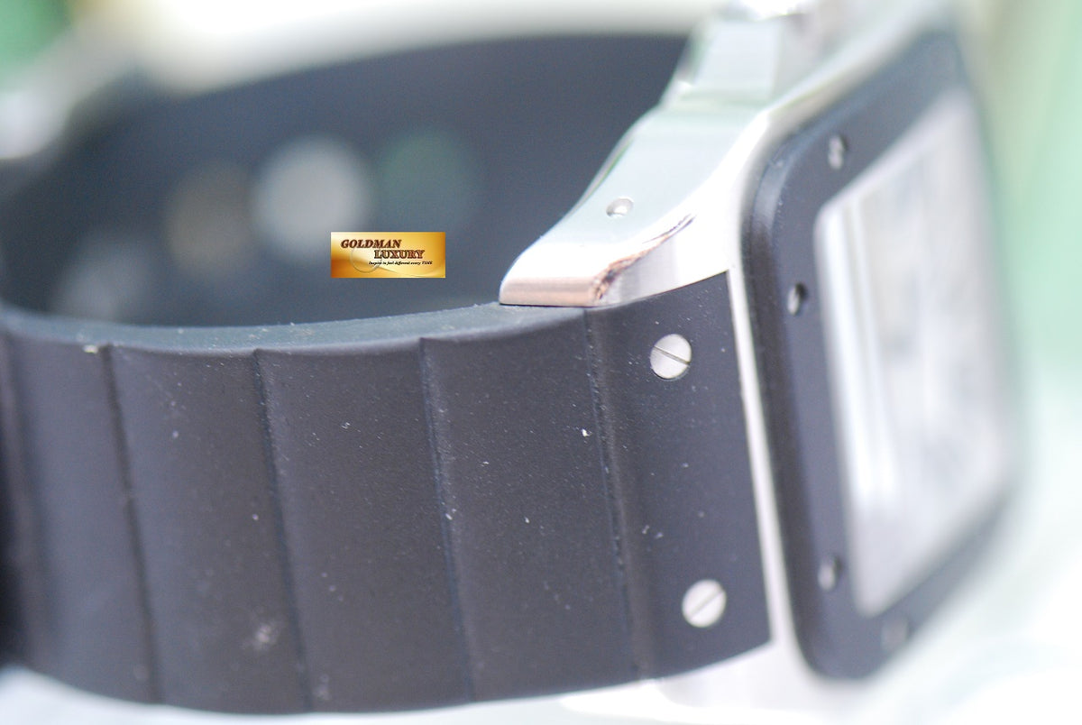 [SOLD] CARTIER SANTOS 100 XL RUBBER STAINLESS STEEL AUTOMATIC 2656 (MINT)