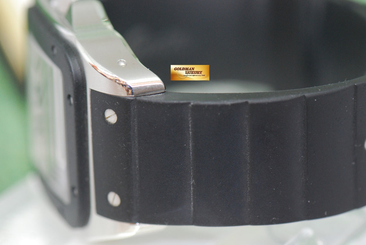 [SOLD] CARTIER SANTOS 100 XL RUBBER STAINLESS STEEL AUTOMATIC 2656 (MINT)