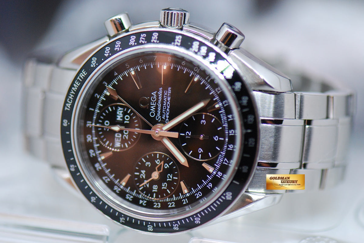 [SOLD] OMEGA SPEEDMASTER CHRONOGRAPH TRIPLE-DATE 39mm AUTOMATIC BLACK (NEAR MINT)