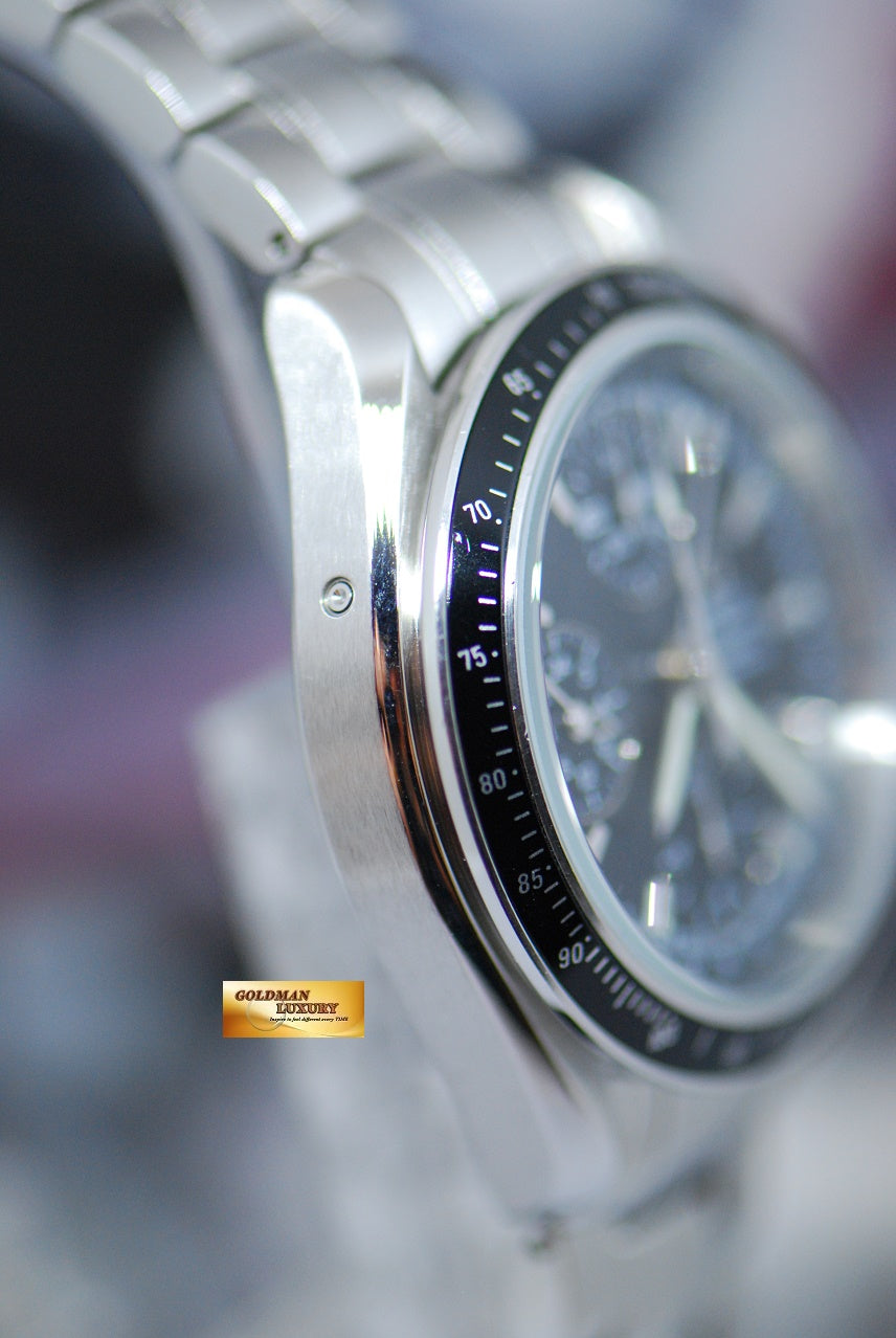 [SOLD] OMEGA SPEEDMASTER CHRONOGRAPH TRIPLE-DATE 39mm AUTOMATIC BLACK (NEAR MINT)