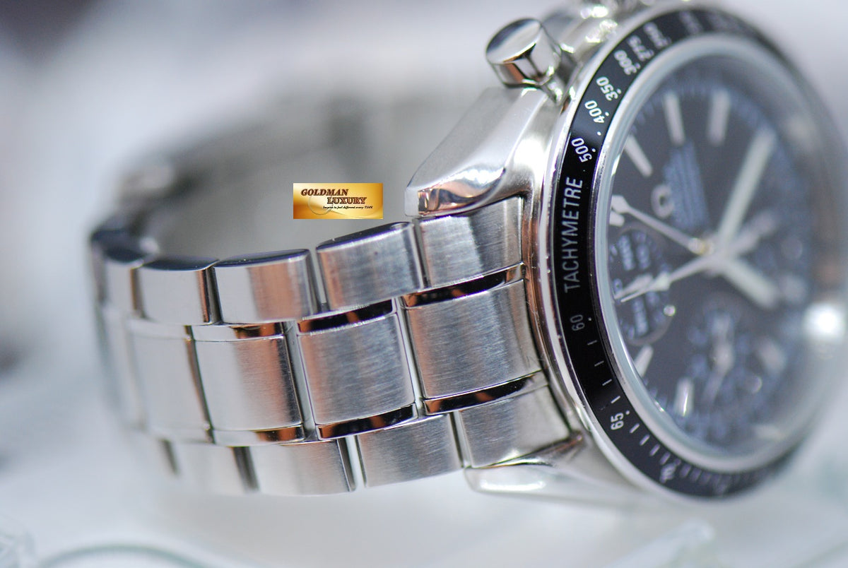 [SOLD] OMEGA SPEEDMASTER CHRONOGRAPH TRIPLE-DATE 39mm AUTOMATIC BLACK (NEAR MINT)