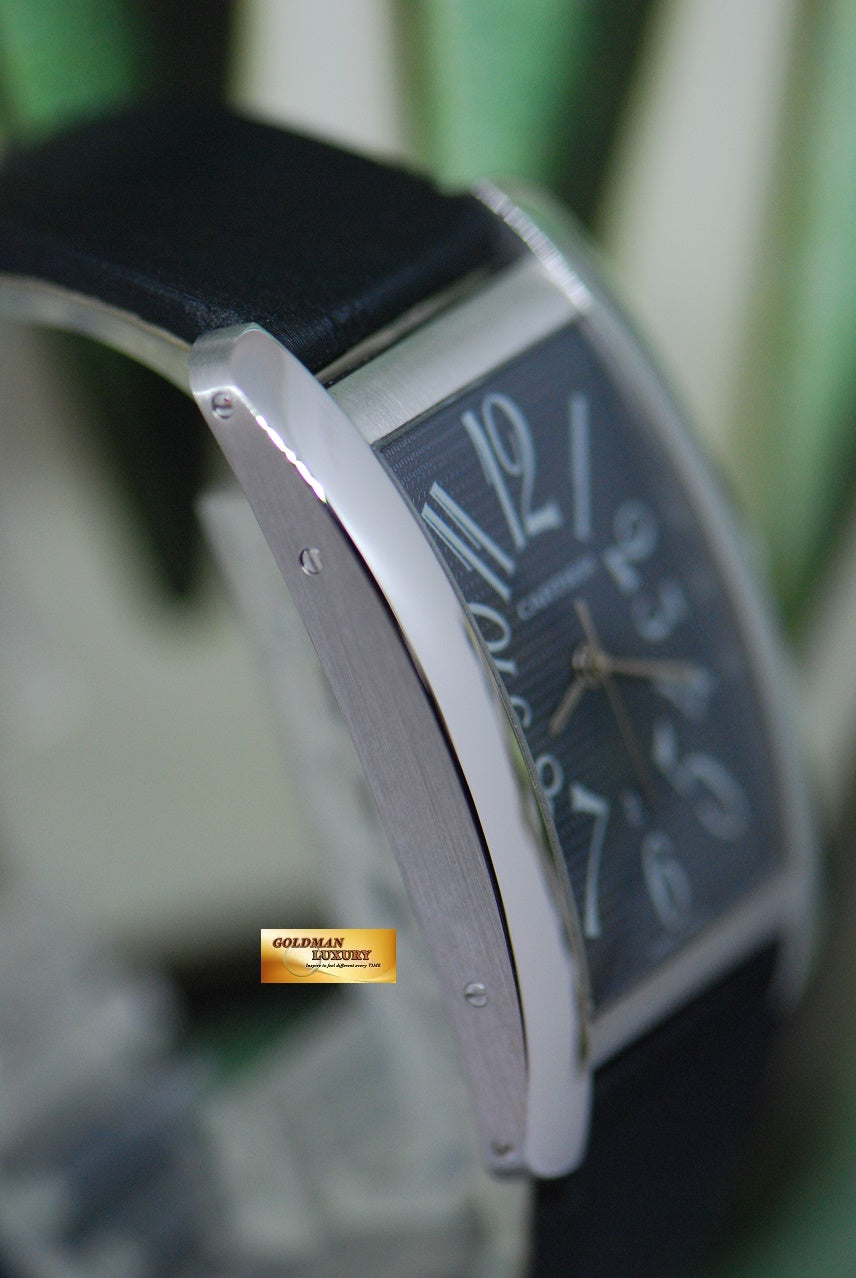 [SOLD] CARTIER TANK AMERICAINE LARGE 18K WHITE GOLD AUTOMATIC GREY DIAL 1741 (NEAR MINT)