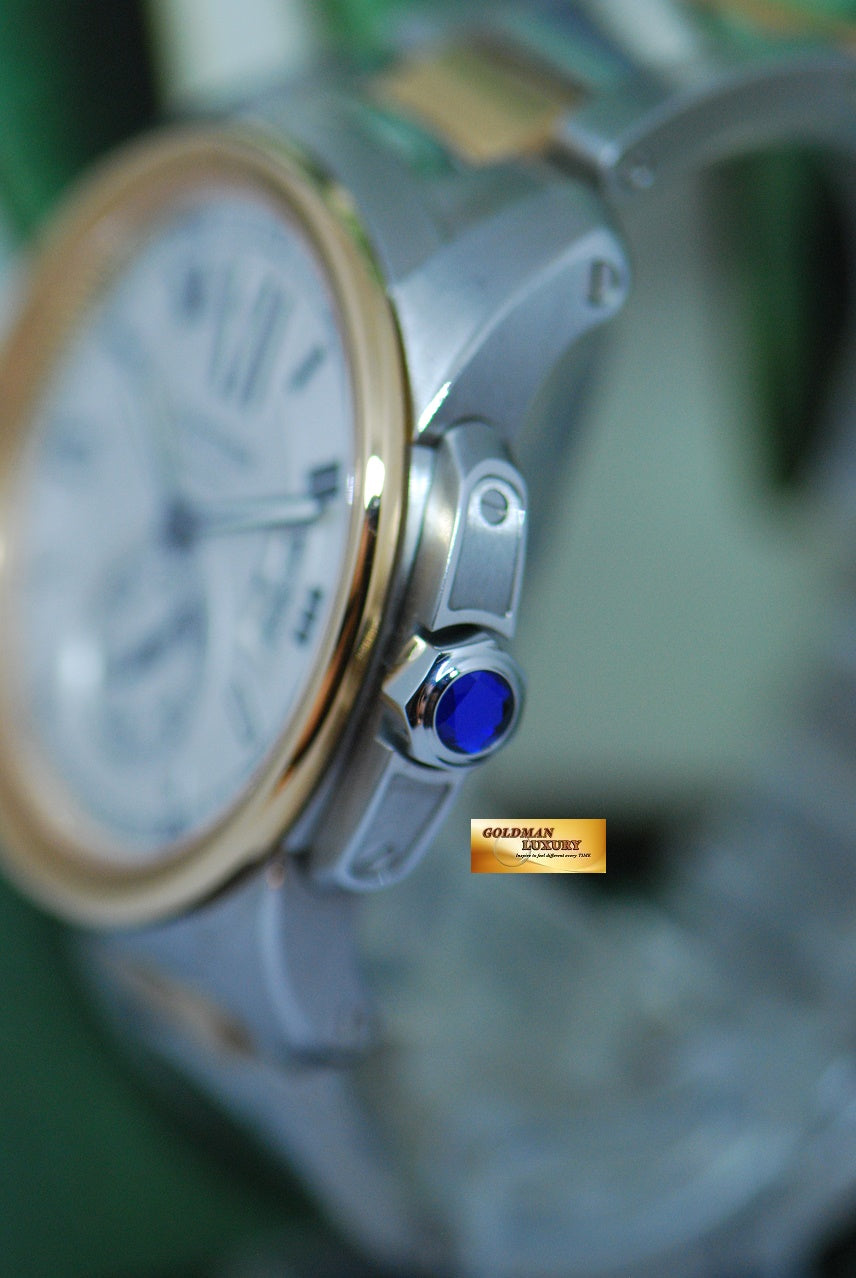 [SOLD] CARTIER CALIBRE MENS 42mm HALF-GOLD AUTOMATIC 3389 (NEAR MINT)