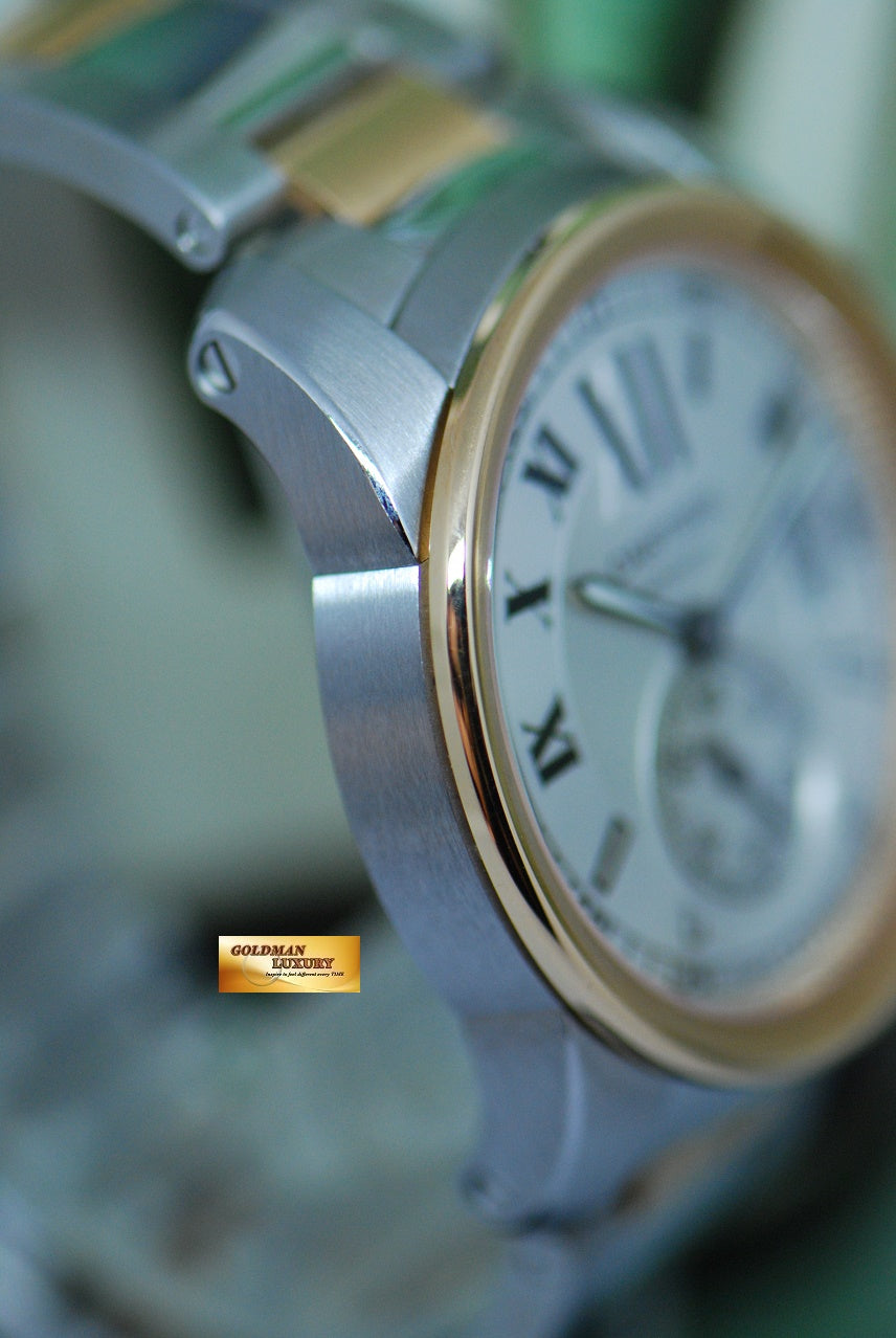 [SOLD] CARTIER CALIBRE MENS 42mm HALF-GOLD AUTOMATIC 3389 (NEAR MINT)