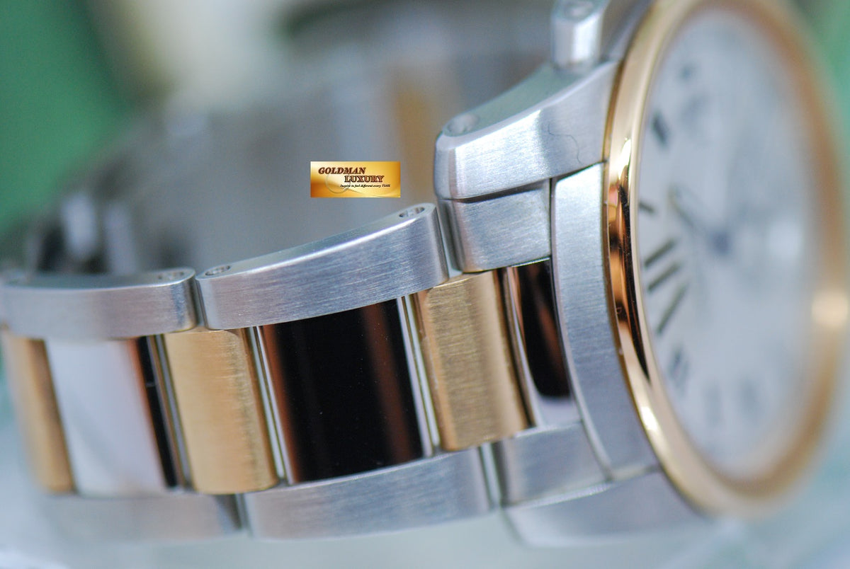 [SOLD] CARTIER CALIBRE MENS 42mm HALF-GOLD AUTOMATIC 3389 (NEAR MINT)