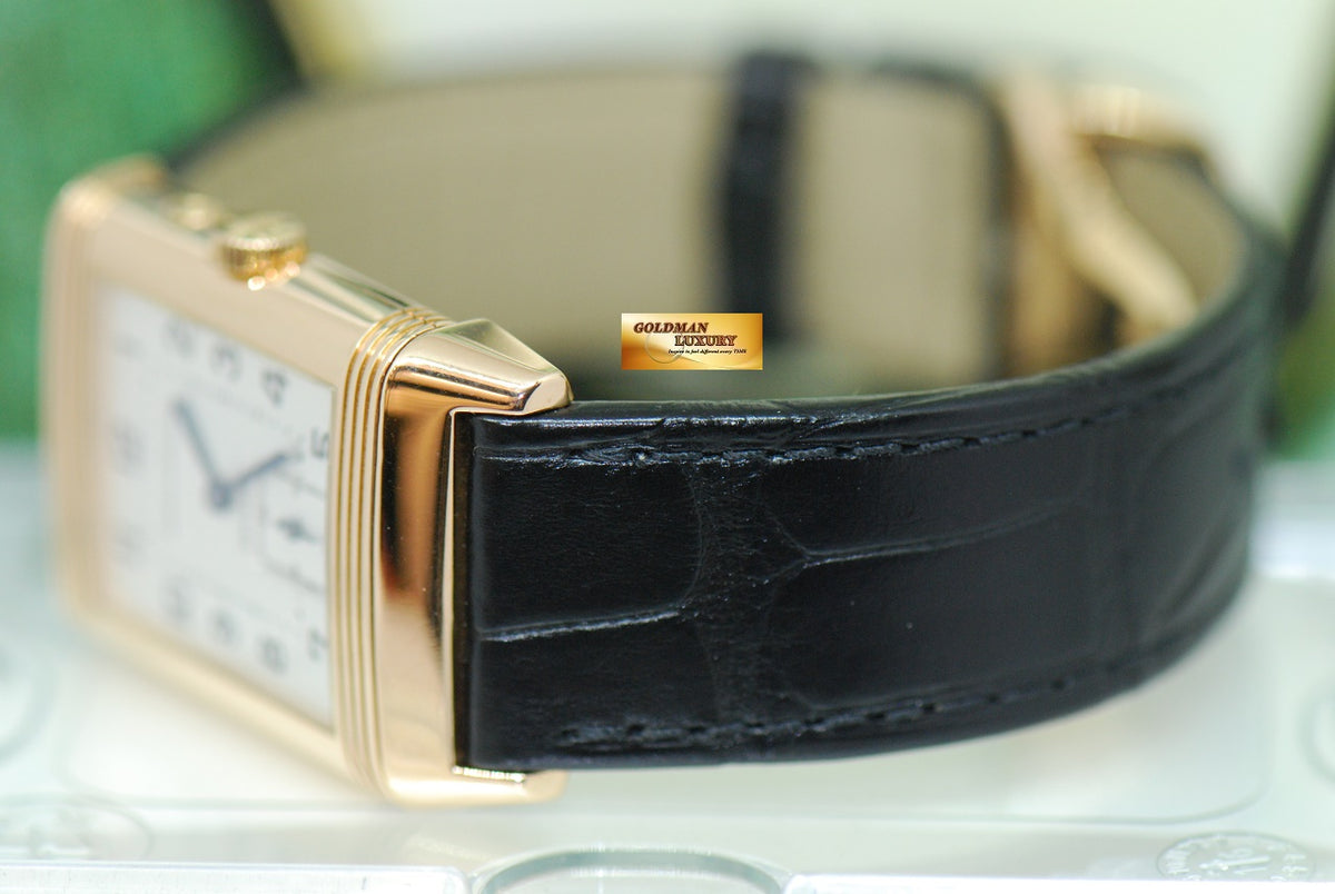 [SOLD] JLC REVERSO DUAL TIME DAY/NIGHT 18K ROSE GOLD MANUAL 270.2.54 (NEAR MINT)