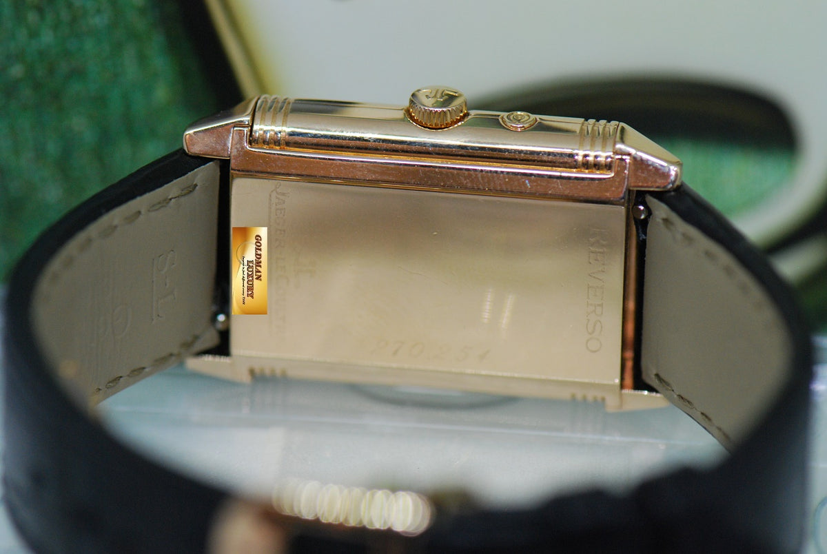 [SOLD] JLC REVERSO DUAL TIME DAY/NIGHT 18K ROSE GOLD MANUAL 270.2.54 (NEAR MINT)