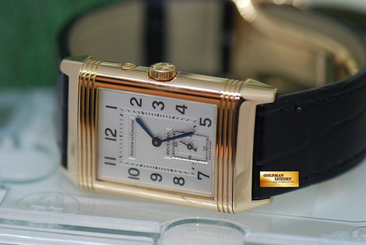 [SOLD] JLC REVERSO DUAL TIME DAY/NIGHT 18K ROSE GOLD MANUAL 270.2.54 (NEAR MINT)