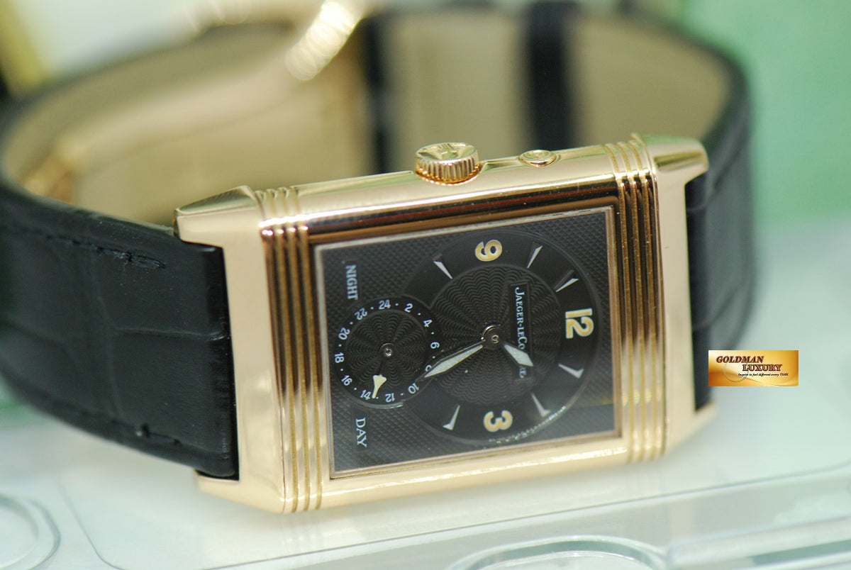[SOLD] JLC REVERSO DUAL TIME DAY/NIGHT 18K ROSE GOLD MANUAL 270.2.54 (NEAR MINT)