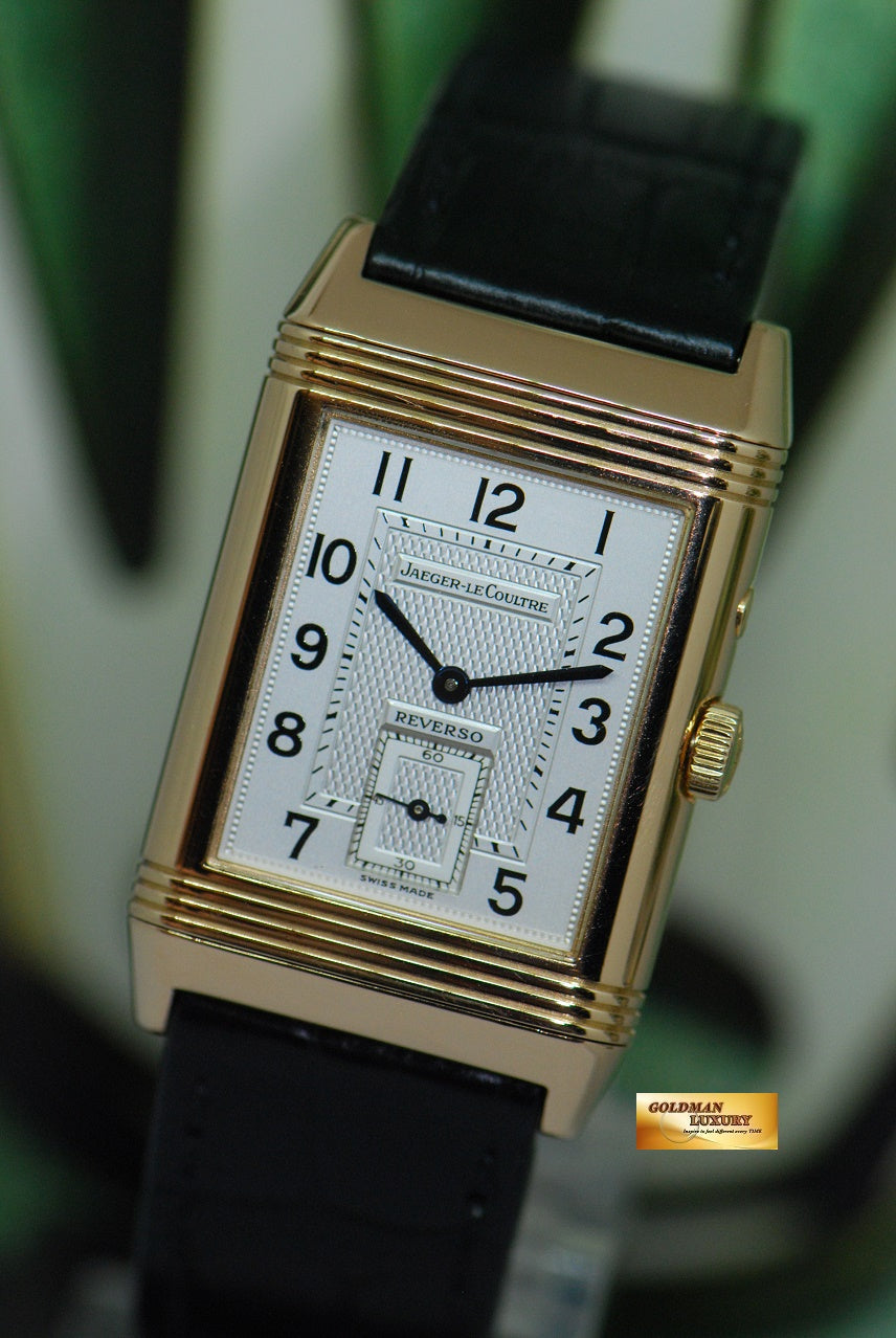 [SOLD] JLC REVERSO DUAL TIME DAY/NIGHT 18K ROSE GOLD MANUAL 270.2.54 (NEAR MINT)