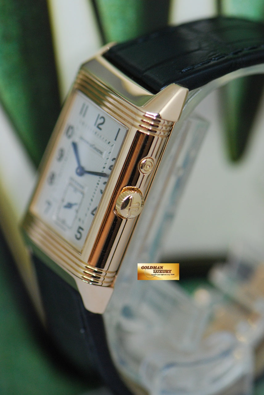 [SOLD] JLC REVERSO DUAL TIME DAY/NIGHT 18K ROSE GOLD MANUAL 270.2.54 (NEAR MINT)