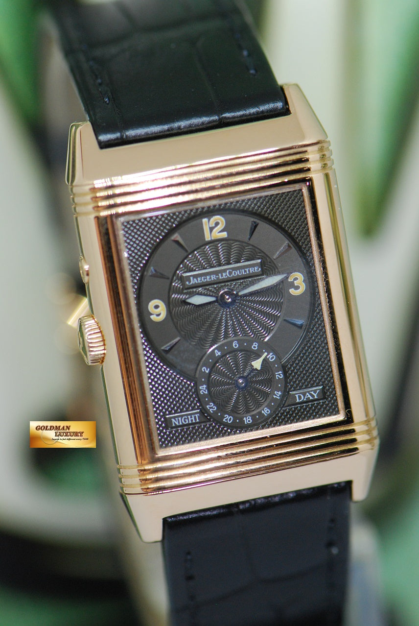 [SOLD] JLC REVERSO DUAL TIME DAY/NIGHT 18K ROSE GOLD MANUAL 270.2.54 (NEAR MINT)