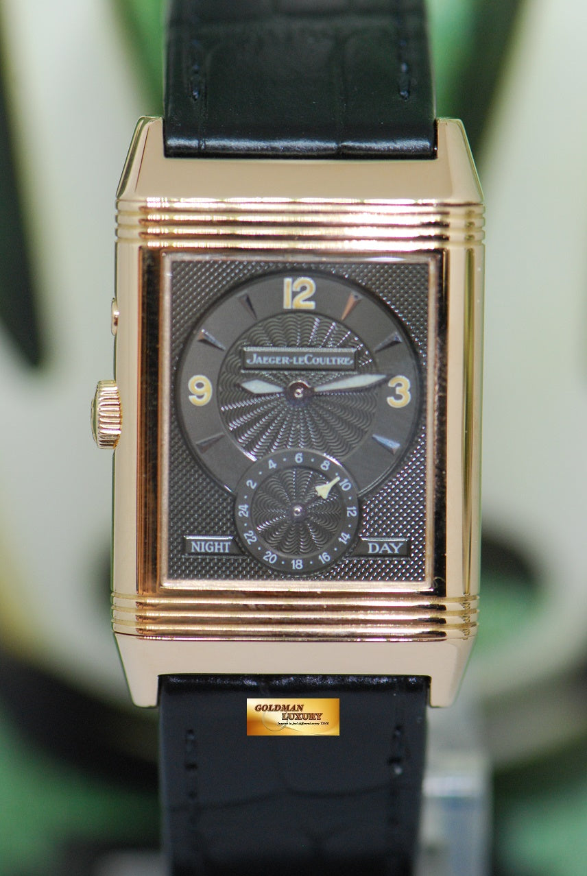 [SOLD] JLC REVERSO DUAL TIME DAY/NIGHT 18K ROSE GOLD MANUAL 270.2.54 (NEAR MINT)