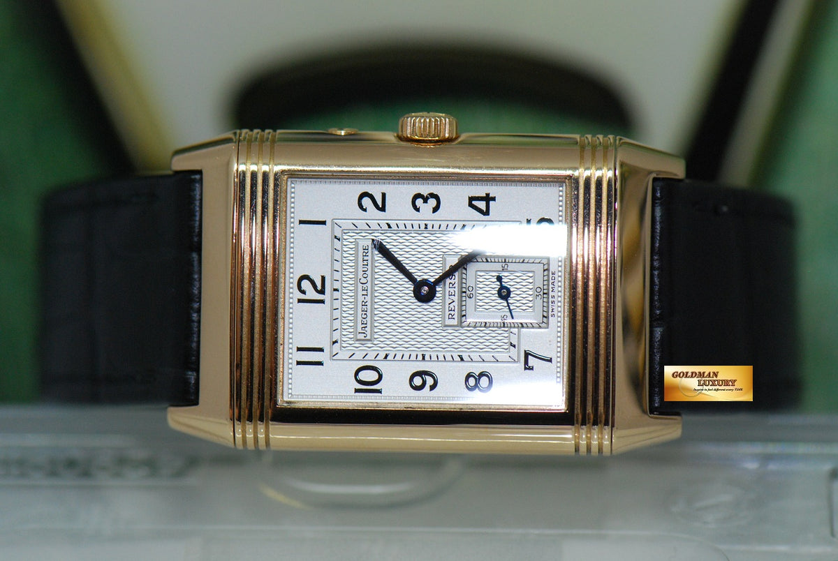 [SOLD] JLC REVERSO DUAL TIME DAY/NIGHT 18K ROSE GOLD MANUAL 270.2.54 (NEAR MINT)