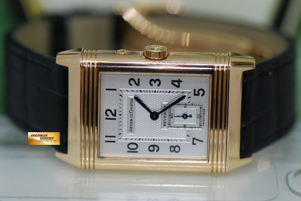 [SOLD] JLC REVERSO DUAL TIME DAY/NIGHT 18K ROSE GOLD MANUAL 270.2.54 (NEAR MINT)