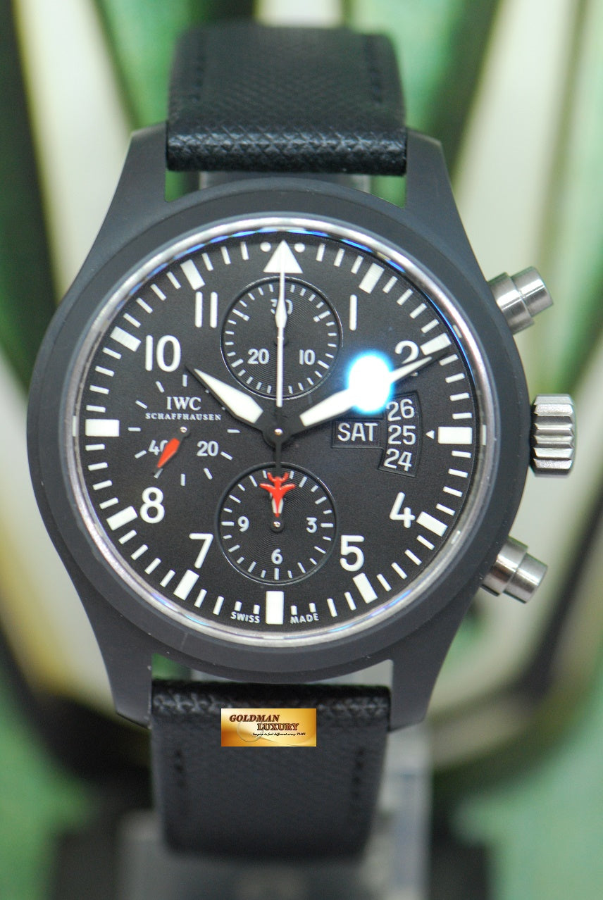 [SOLD] IWC PILOT CHRONOGRAPH 44mm BLACK CERAMIC DAY-DATE AUTOMATIC TOP GUN EDITION IW3789-01 (NEAR MINT)