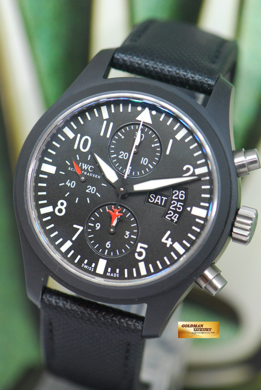 [SOLD] IWC PILOT CHRONOGRAPH 44mm BLACK CERAMIC DAY-DATE AUTOMATIC TOP GUN EDITION IW3789-01 (NEAR MINT)