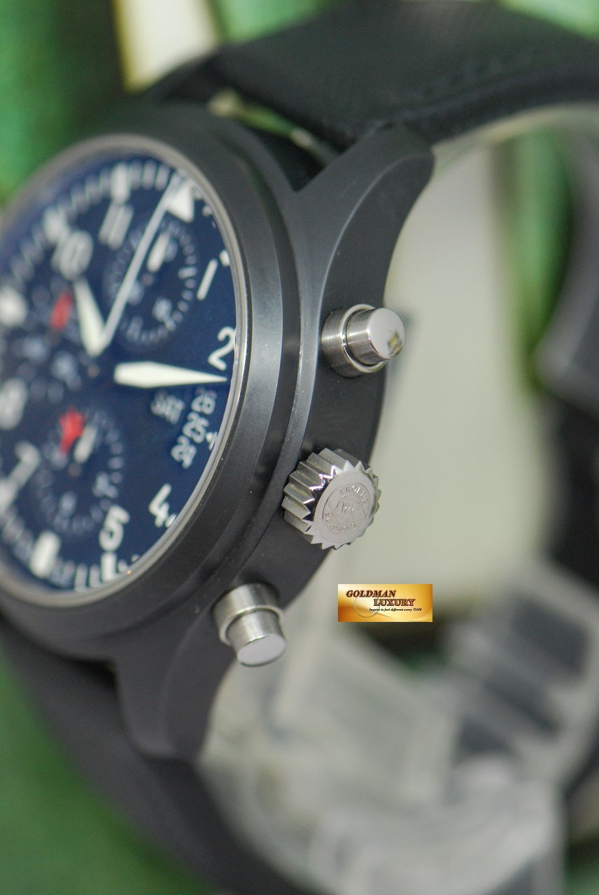 [SOLD] IWC PILOT CHRONOGRAPH 44mm BLACK CERAMIC DAY-DATE AUTOMATIC TOP GUN EDITION IW3789-01 (NEAR MINT)