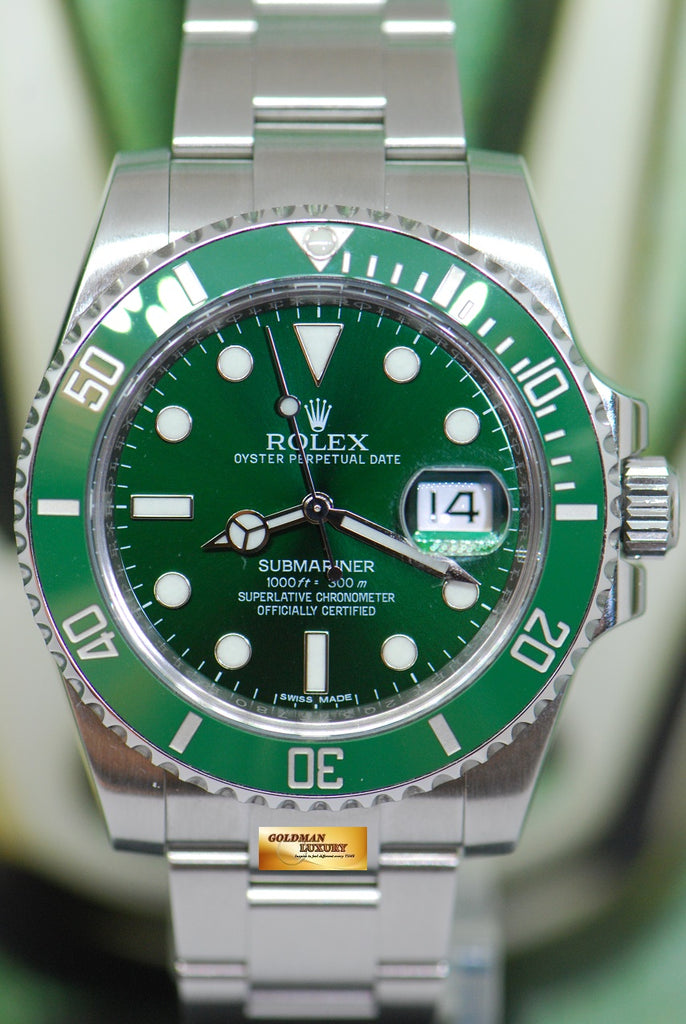 Rolex Submariner Hulk 116610LV Oyster Perpetual Green Ceramic