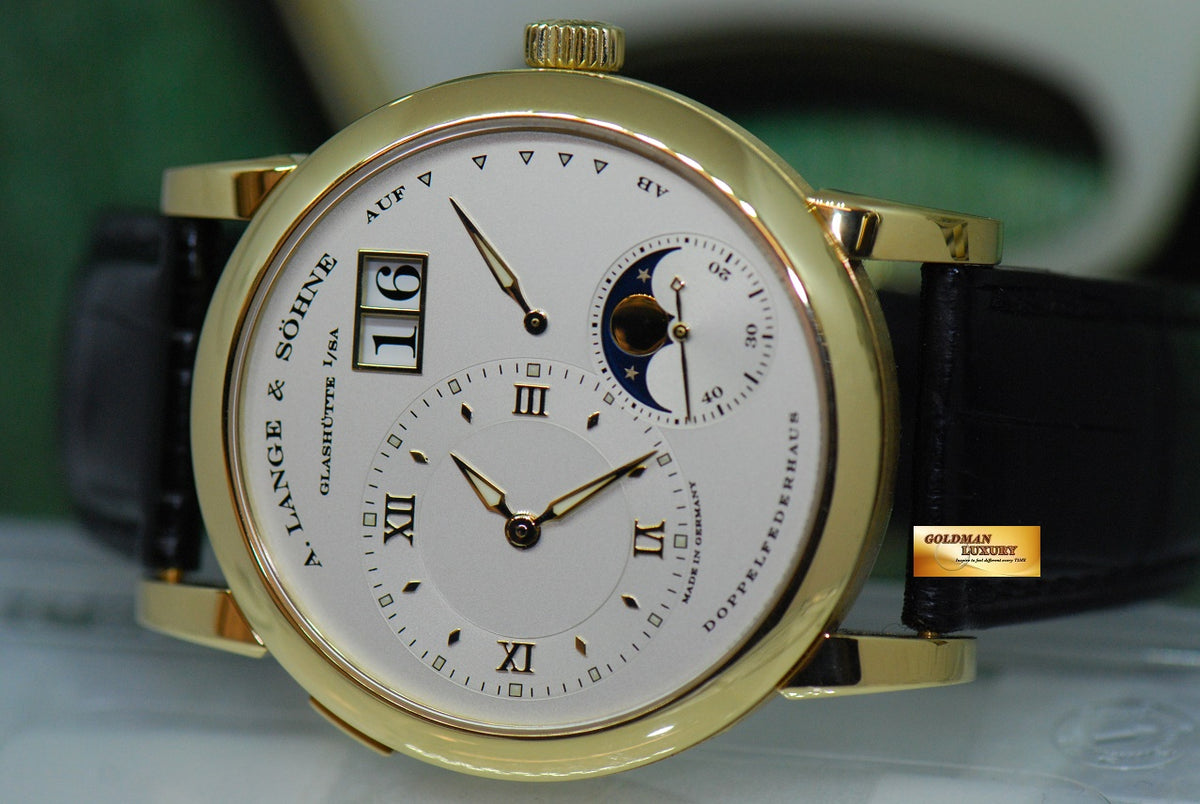 [SOLD] A.LANGE & SOHNE LANGE 1 MOONPHASE 18K YELLOW GOLD 38.5mm MANUAL 109.021 (MINT)