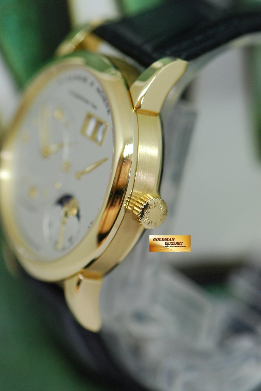 [SOLD] A.LANGE & SOHNE LANGE 1 MOONPHASE 18K YELLOW GOLD 38.5mm MANUAL 109.021 (MINT)