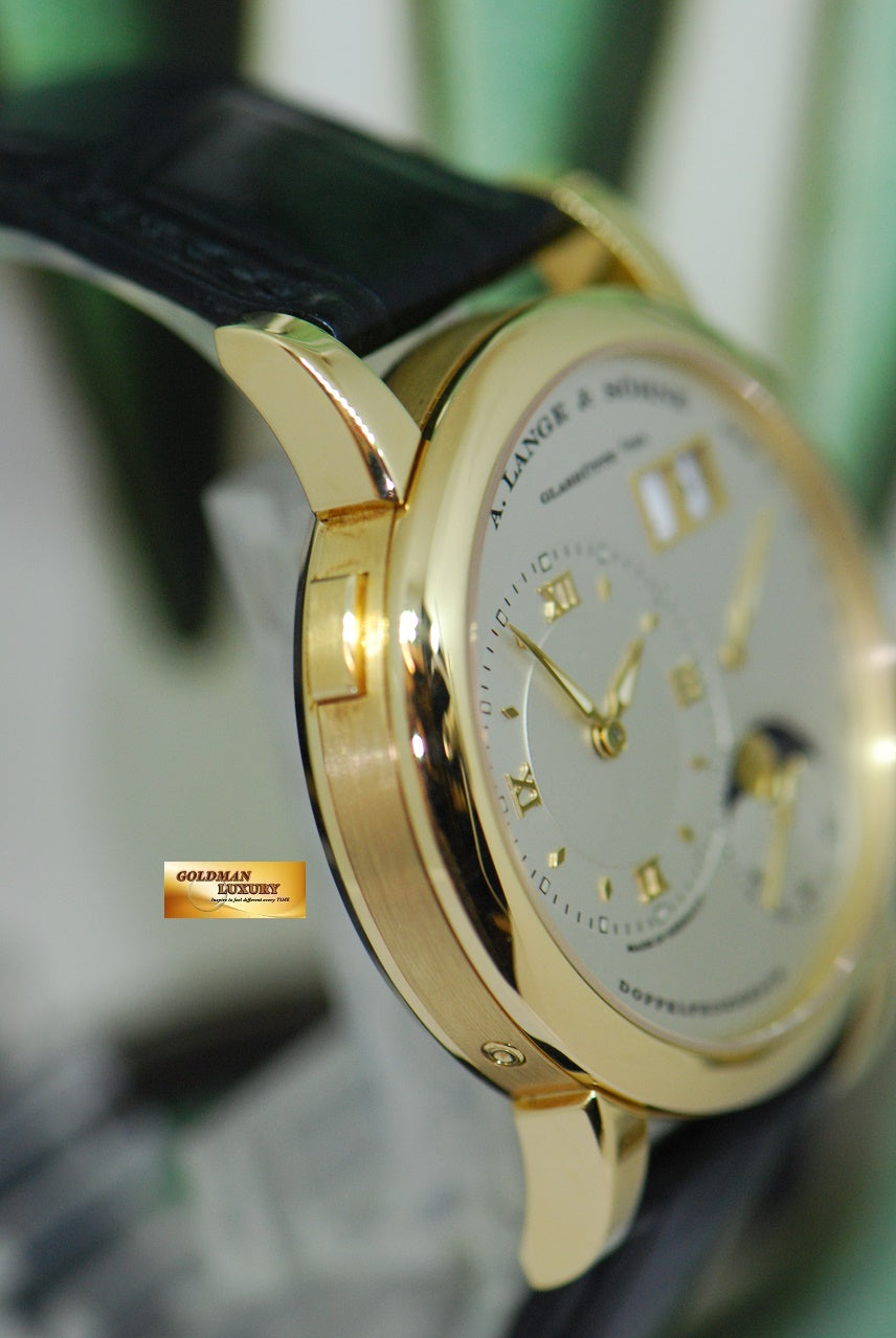 [SOLD] A.LANGE & SOHNE LANGE 1 MOONPHASE 18K YELLOW GOLD 38.5mm MANUAL 109.021 (MINT)