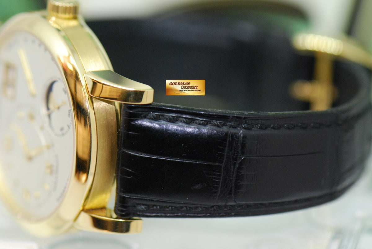 [SOLD] A.LANGE & SOHNE LANGE 1 MOONPHASE 18K YELLOW GOLD 38.5mm MANUAL 109.021 (MINT)