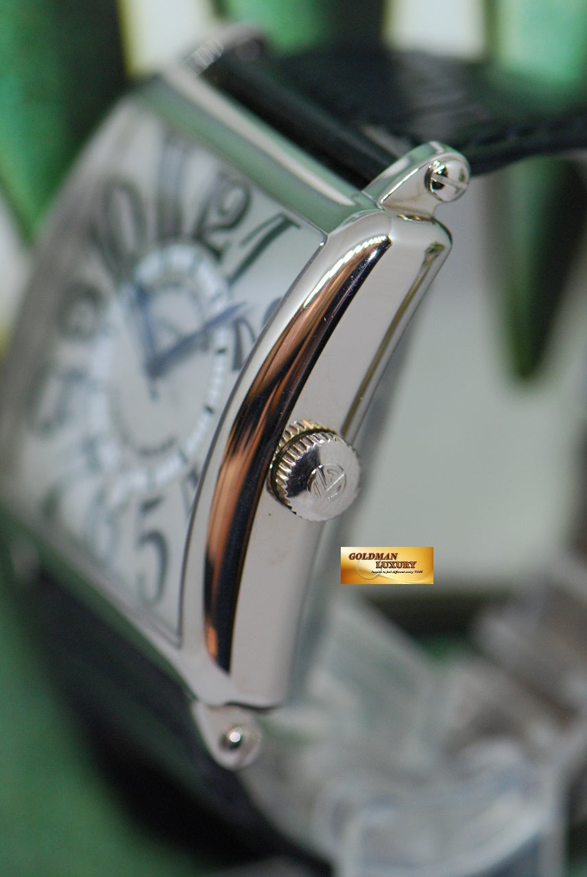 [SOLD] FRANCK MULLER MASTER SQUARE 18K WHITE GOLD LARGE AUTOMATIC 6000K SC DT (NEAR MINT)