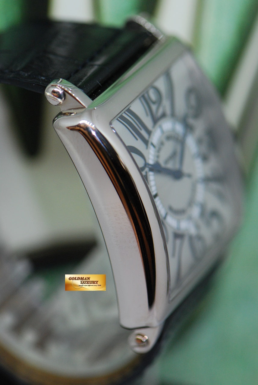 [SOLD] FRANCK MULLER MASTER SQUARE 18K WHITE GOLD LARGE AUTOMATIC 6000K SC DT (NEAR MINT)
