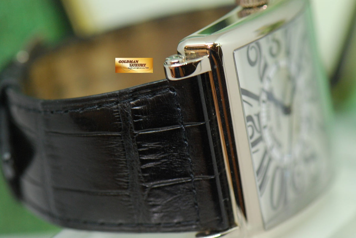 [SOLD] FRANCK MULLER MASTER SQUARE 18K WHITE GOLD LARGE AUTOMATIC 6000K SC DT (NEAR MINT)