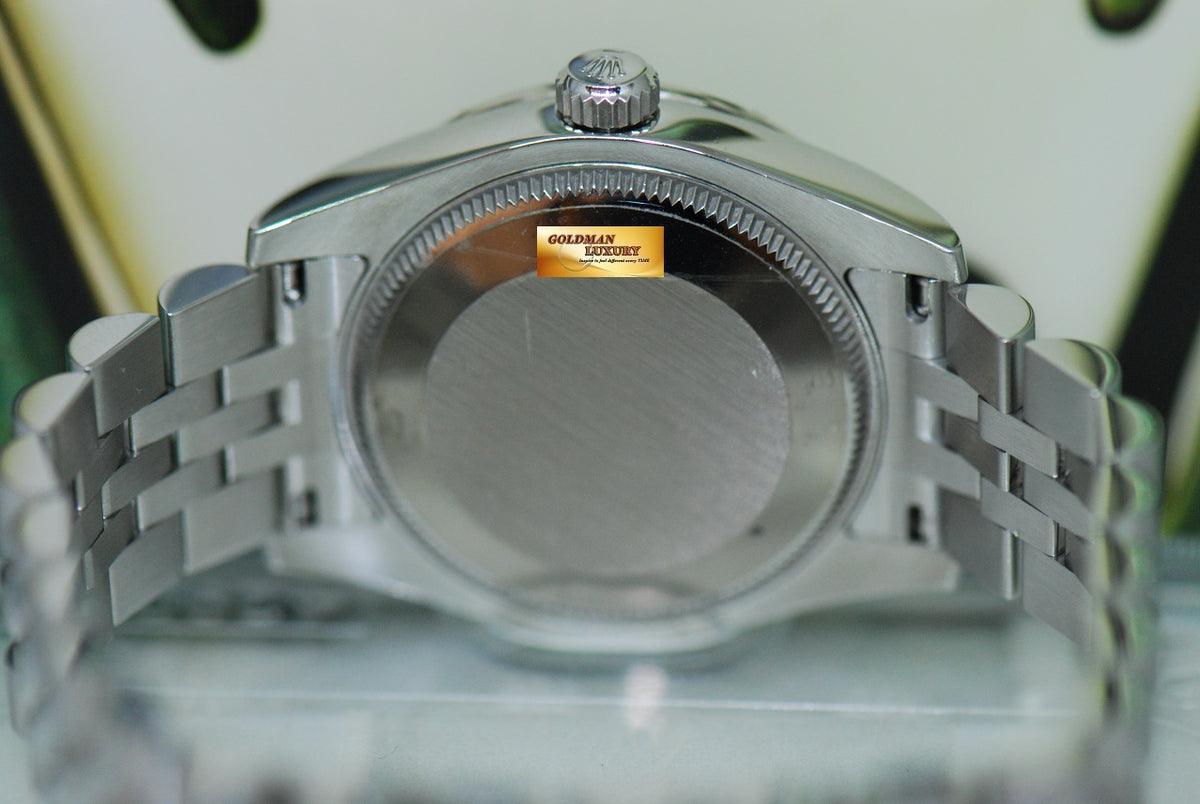 [SOLD] ROLEX OYSTER PERPETUAL DATEJUST BOYSIZE 31mm SS DIAMOND DIAL & BEZEL 178344 (MINT)