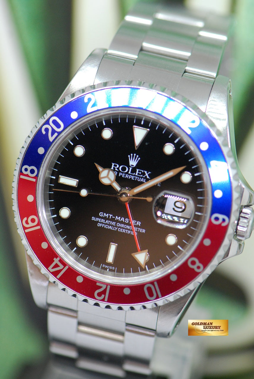[SOLD] ROLEX OYSTER PERPETUAL GMT-MASTER I “PEPSI BEZEL” 16700 (MINT)