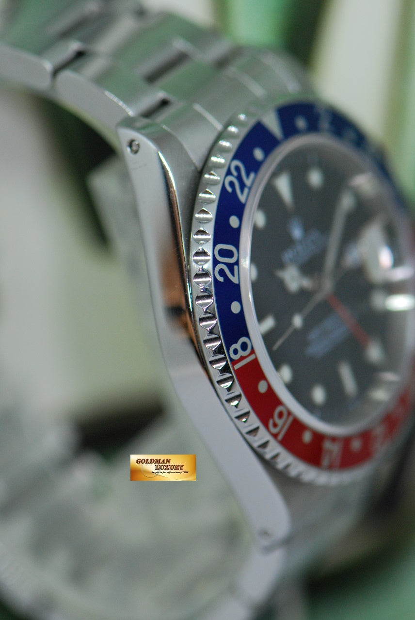 [SOLD] ROLEX OYSTER PERPETUAL GMT-MASTER I “PEPSI BEZEL” 16700 (MINT)