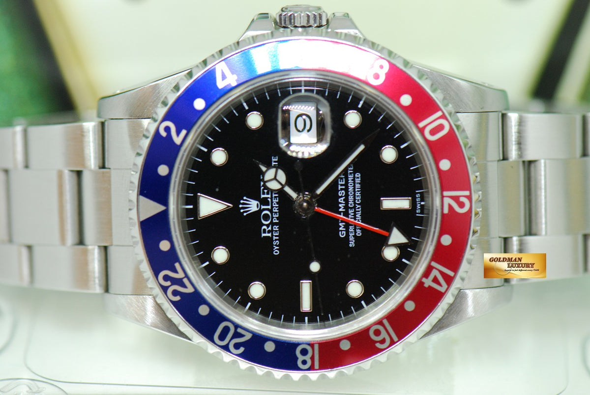[SOLD] ROLEX OYSTER PERPETUAL GMT-MASTER I “PEPSI BEZEL” 16700 (MINT)