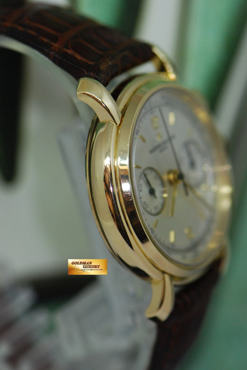 [SOLD] VACHERON CONSTANTIN LES HISTORIQUE 18K YELLOW GOLD “RETRO” CHRONOGRAPH MANUAL 47101 (NEAR MINT)