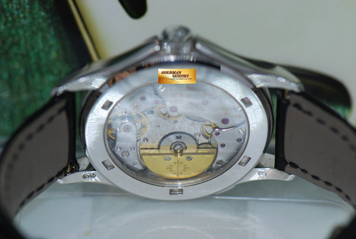 [SOLD] PATEK PHILIPPE COMPLICATION WORLD TIME 18K WHITE GOLD 37mm AUTOMATIC 5110G (NEAR MINT)